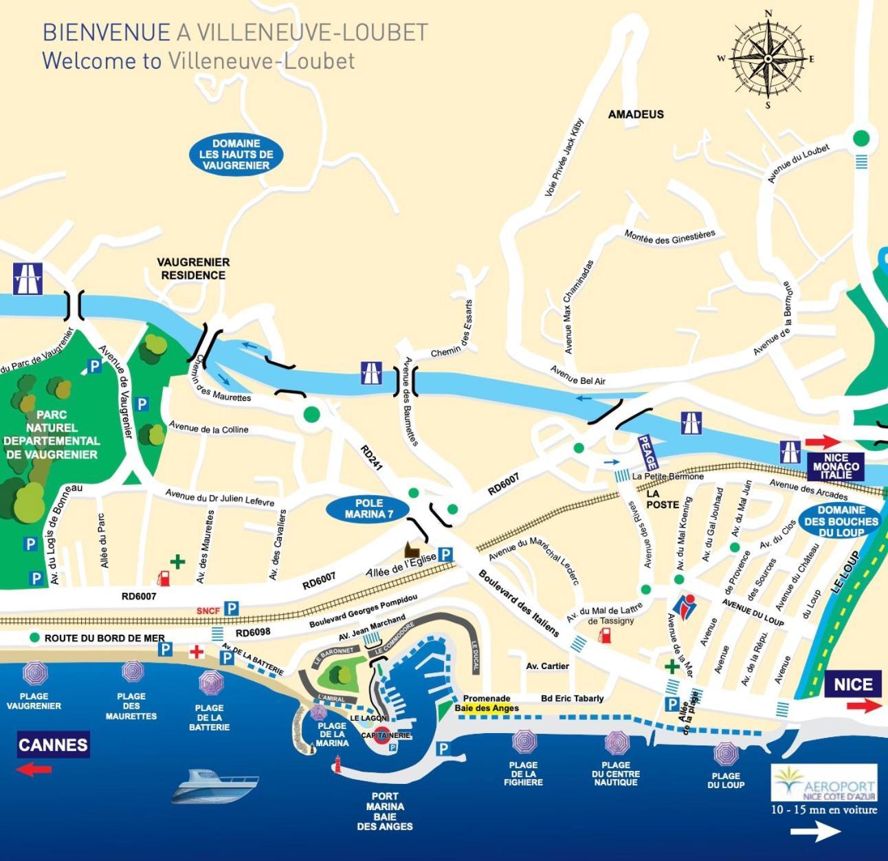 4 Pers , 100M De La Plage Marina Baie Des Anges French Riviera Villeneuve-Loubet Buitenkant foto